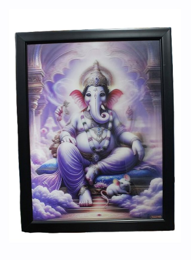 Sri Ganesh Thakur 10D photo with black frame